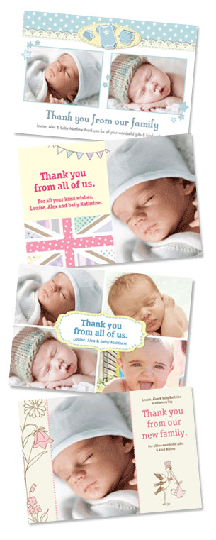 Some examples of thank you wording for baby gifts